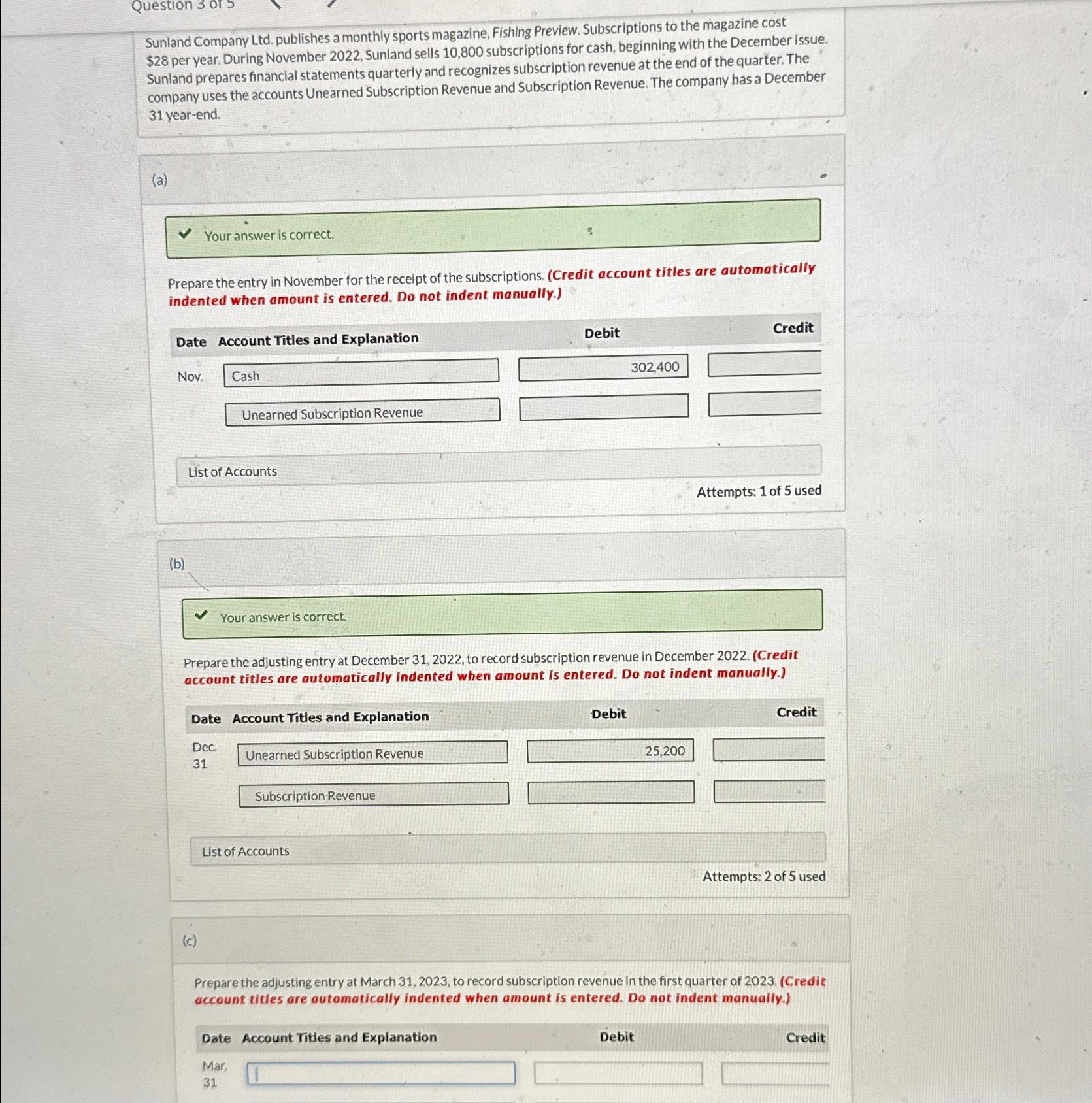 Solved Sunland Company Ltd Publishes A Monthly Sports Chegg