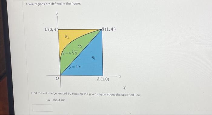 Solved Three Regions Are Defined In The Figure Find The Chegg