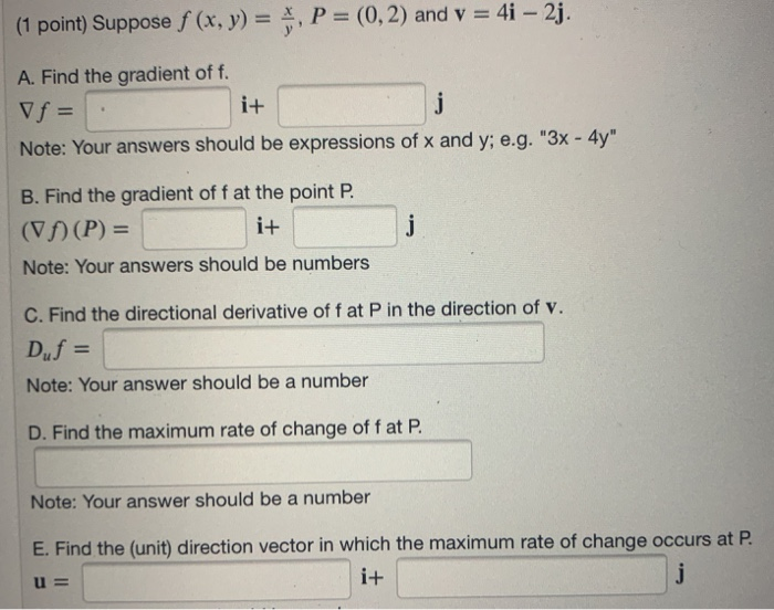 Solved Let F X Y Xex Y And P 4 16 A Calculate Chegg