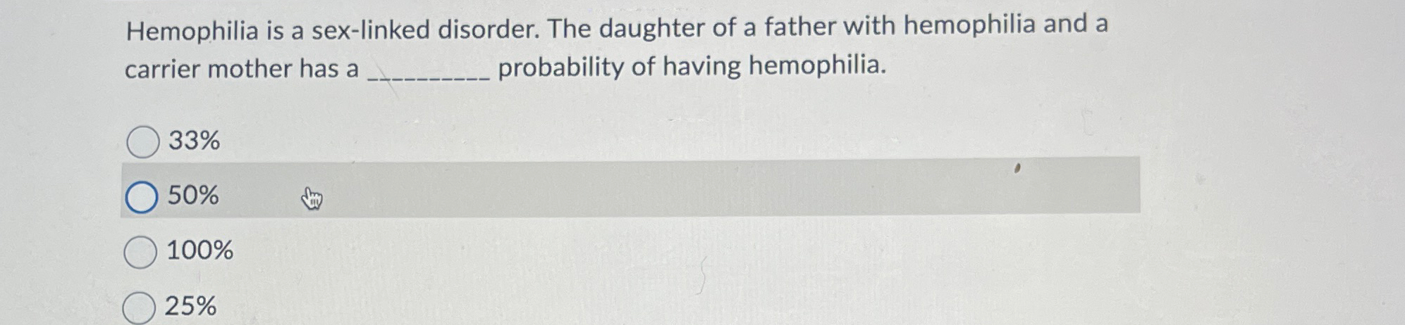 Solved Hemophilia Is A Sex Linked Disorder The Daughter Of Chegg