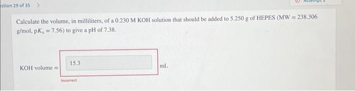 Solved You Need To Prepare An Acetate Buffer Of Ph From Chegg