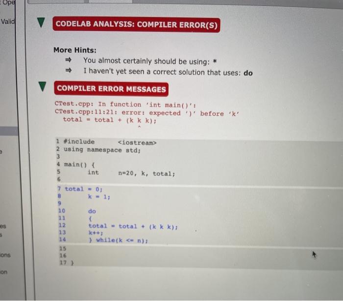 Solved Given An Int Variable N That Has Been Initialized To Chegg