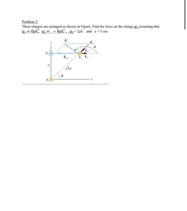 Solved Two Point Charges Q Nc And Q Nc Are Placed In A Chegg