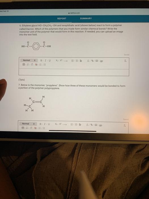 Solved Fah To Report Summary Ethylene Glycol Ho Ch Ch Oh Chegg