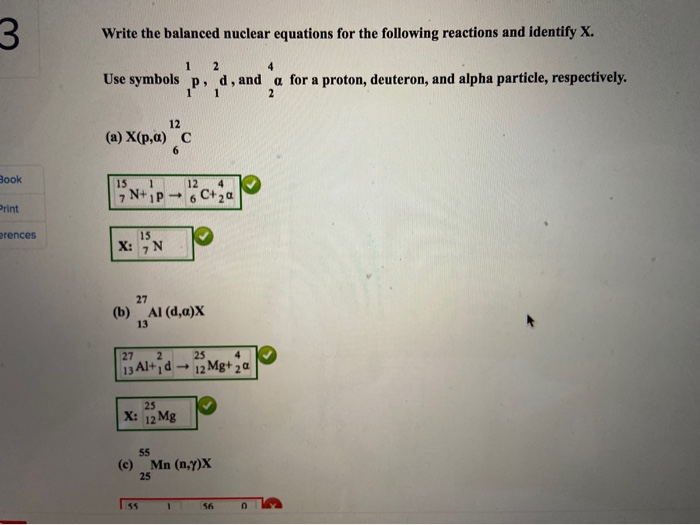 Solved Write The Balanced Nuclear Equations For The Chegg