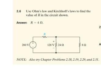 Solved Use Ohm S Law And Kirchhoff S Laws To Find The Chegg