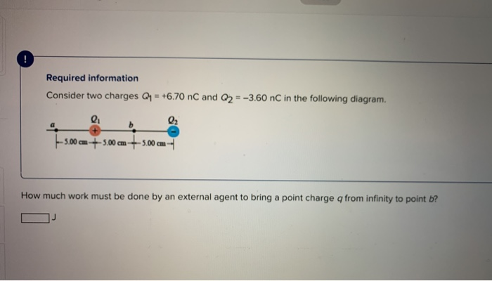 Solved Required Information Consider Two Charges Q Chegg