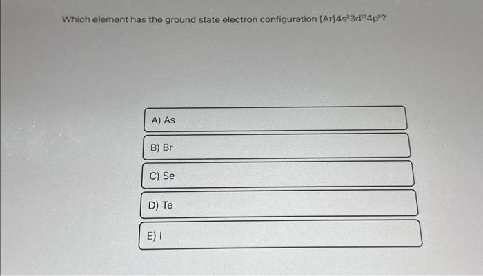 Solved Write The Condensed Noble Gas Electron Chegg