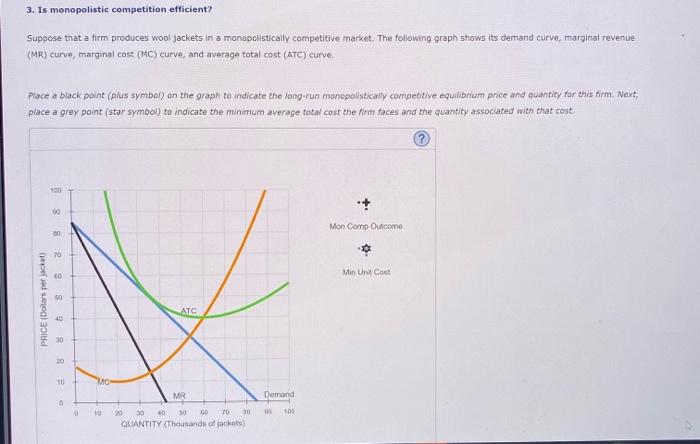 Solved Conditions For Monopolistic Competition Consider Chegg