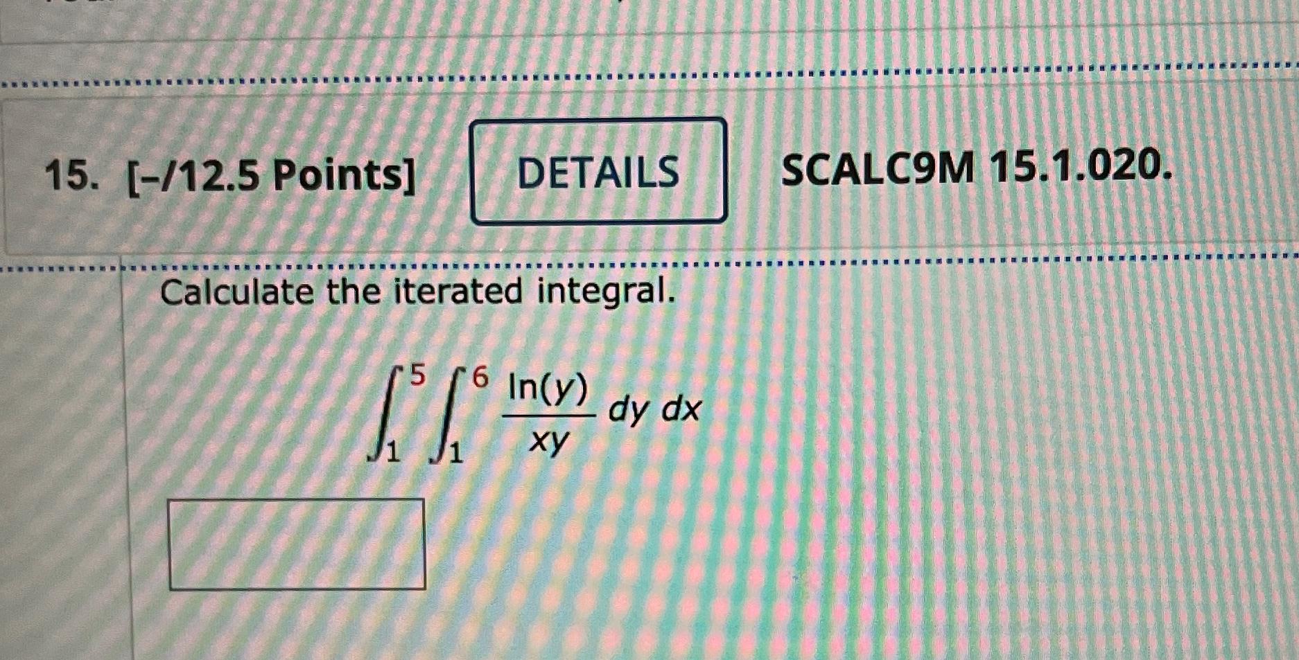 Solved Points Scalc M Calculate The Iterated Chegg