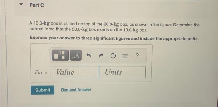 Solved A Box With Mass M 20 0 Kg Rests On A Table Part A Chegg