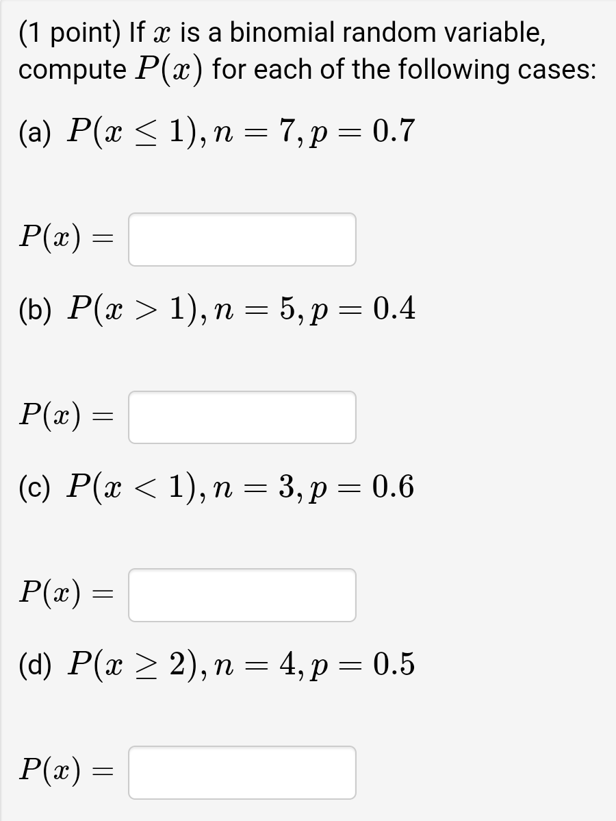 Solved Point If X Is A Binomial Random Variable Compute Chegg