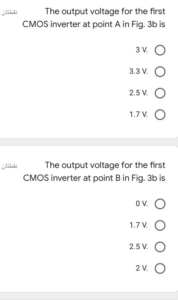 Solved Consider The Series Of CMOS Inverters In Fig 3a The Chegg