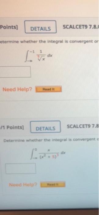 Solved Points Scalcet Details My Notes Chegg