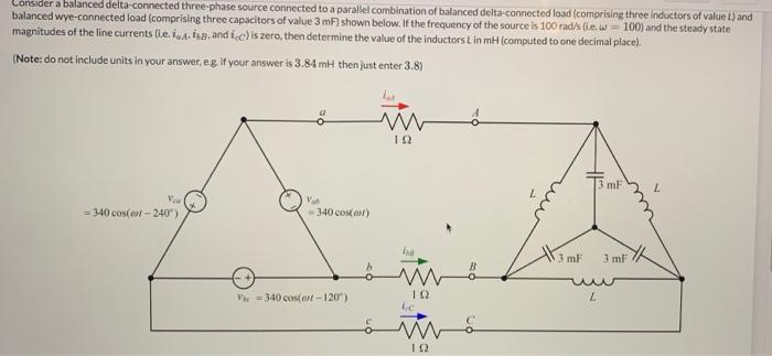 Solved Consider A Balanced Delta Connected Three Phase Chegg