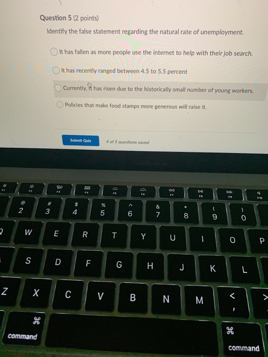 Solved Question 5 2 Points Identify The False Statement Chegg