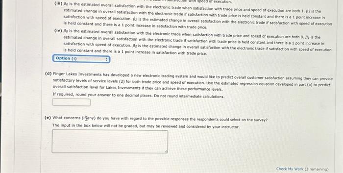 Solved A Develop An Estimated Regression Equation Using Chegg