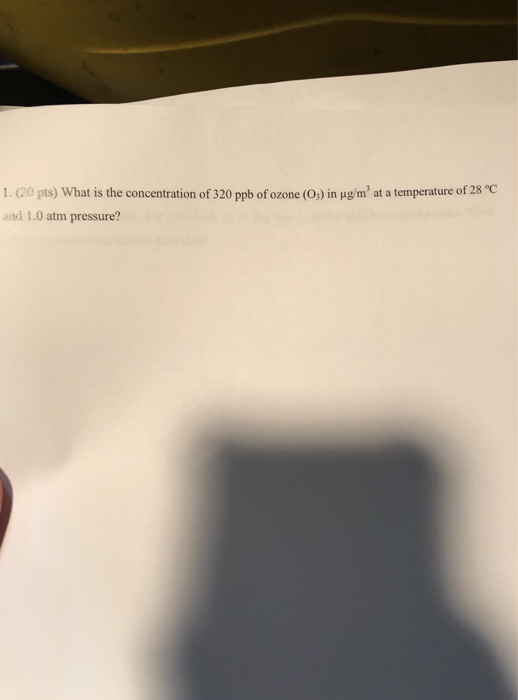 Solved Pts What Is The Concentration Of Ppb Of Chegg