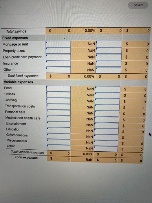 Solved Jamie Lee Is Reviewing Her Finances One Month Later Chegg