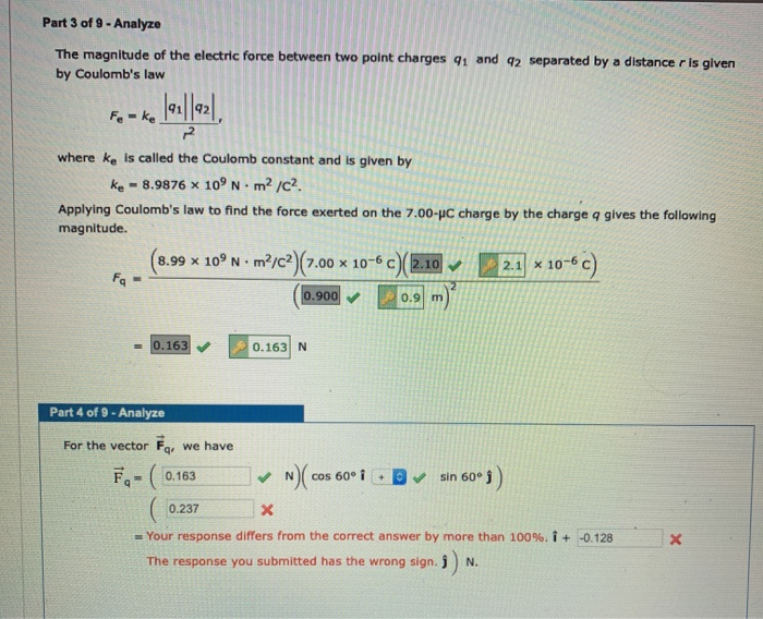 Solved Three Charged Particles Are Located At The Corners Of Chegg