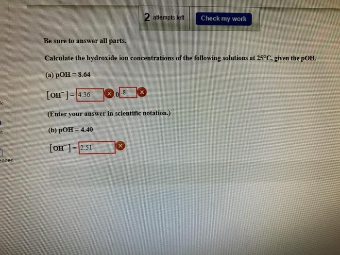 Solved Attempts Lett Check My Work Be Sure To Answer All Chegg