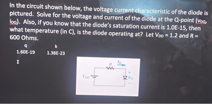 Solved In The Circuit Shown Below The Voltage Current Chegg