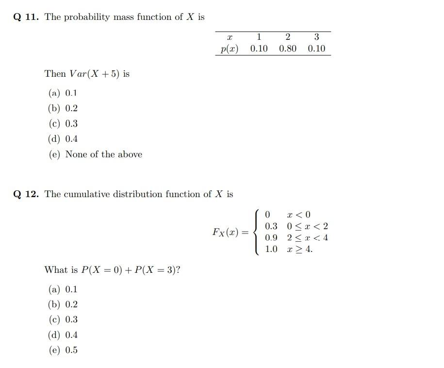 Solved Q Assume That X X Xn Are Random Variables Chegg