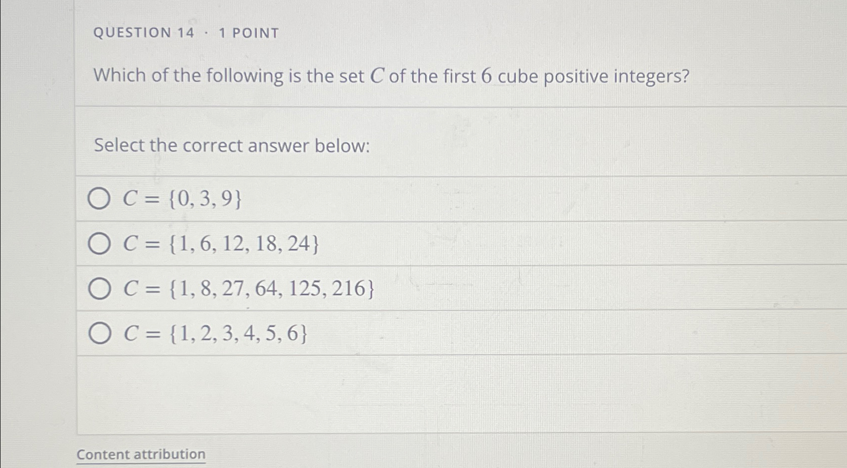 Solved QUESTION 14 1 POINTWhich Of The Following Is The Chegg