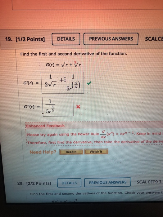 Solved 19 1 2 Points DETAILS PREVIOUS ANSWERS SCALCE Find Chegg