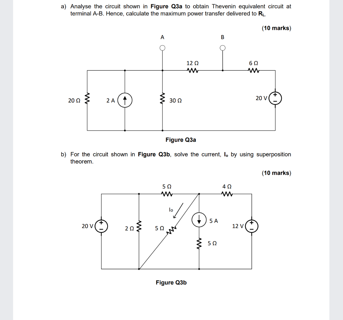 Solved A Analyse The Circuit Shown In Figure Q3a To Obtain Chegg