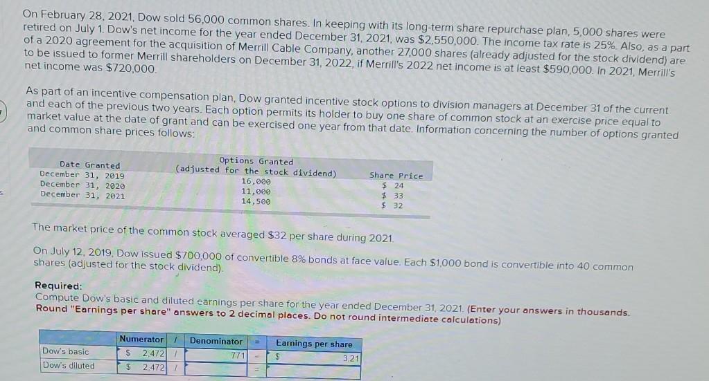 Solved Witter House Is A Calendar Year Firm With Million Chegg