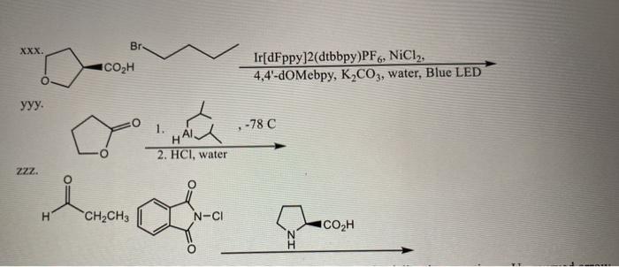 Solved Br Xxx Co H Ir Dfppy Dtbbpy Pf Nicly Chegg