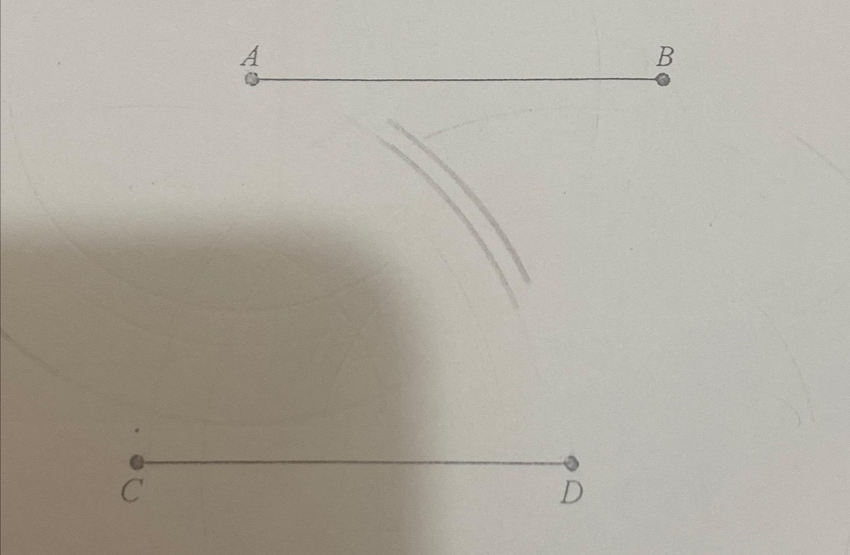 Solved The Diagram Below Shows Two Straight Lines Ab And Chegg