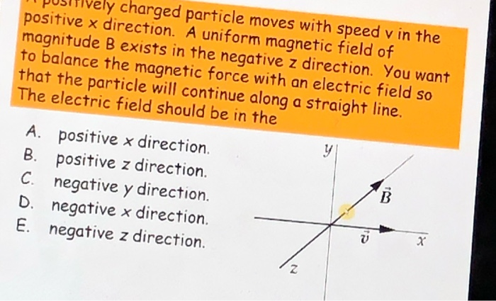 Solved B V Out Of Page A Positive Charge Is Moving Chegg