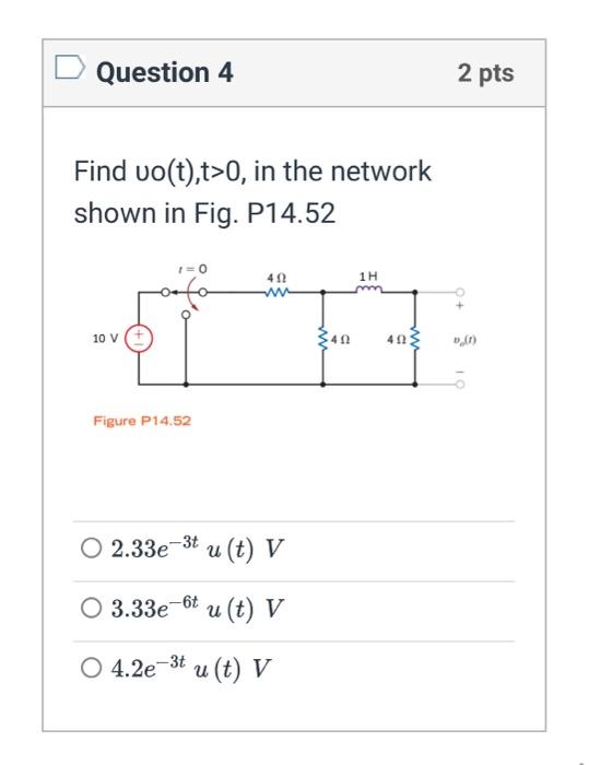 Use Th Venin S Theorem To Find Vo T T In The Chegg