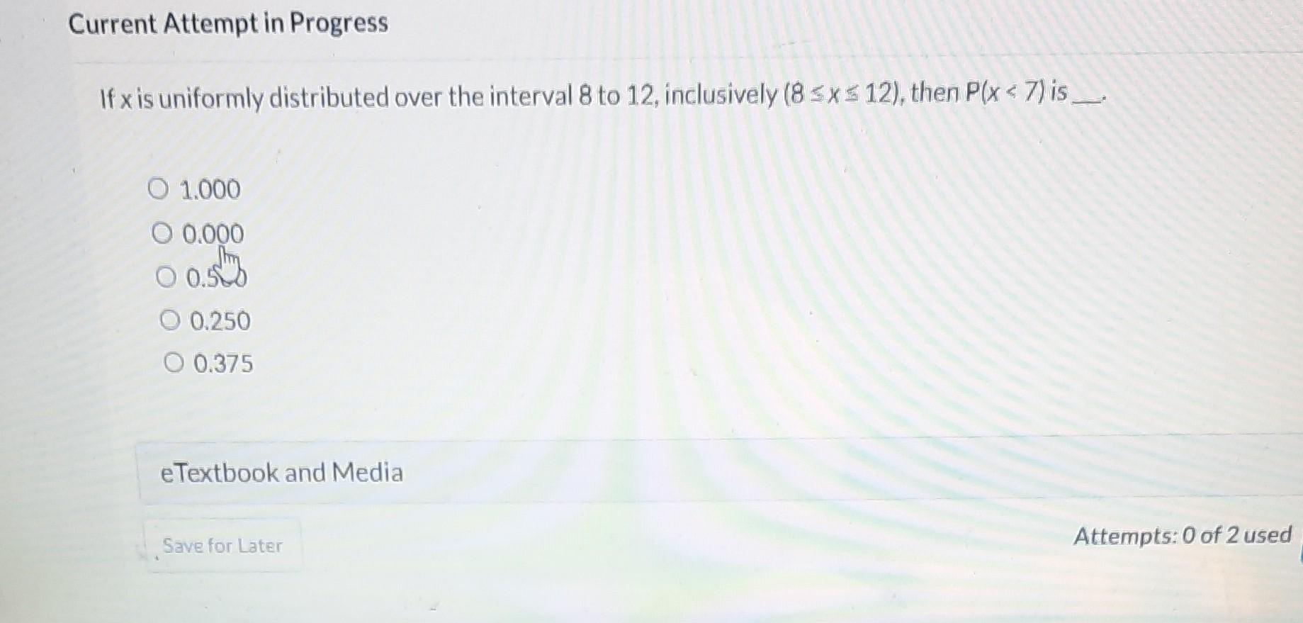 Solved If X Is Uniformly Distributed Over The Interval 8 To Chegg