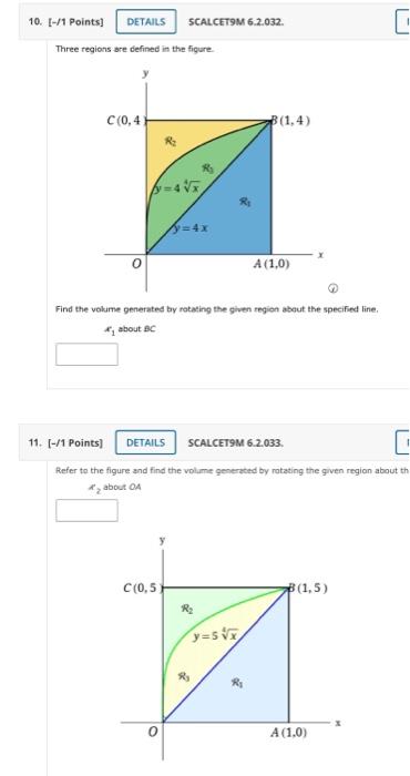 Solved 10 I 11 Points DETAILS SCALCETOM 6 2 032 Three Chegg