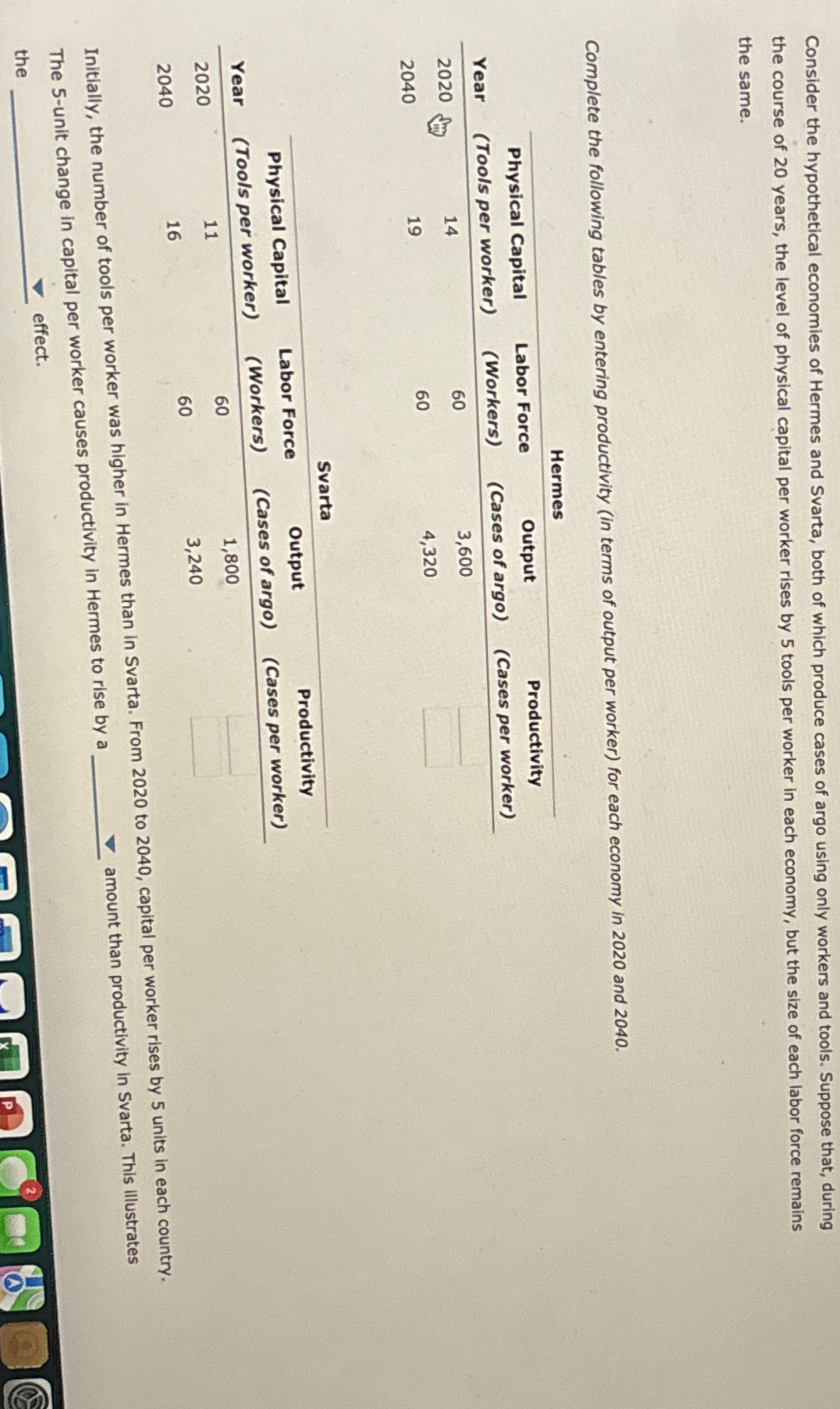 Solved Consider The Hypothetical Economies Of Hermes And Chegg