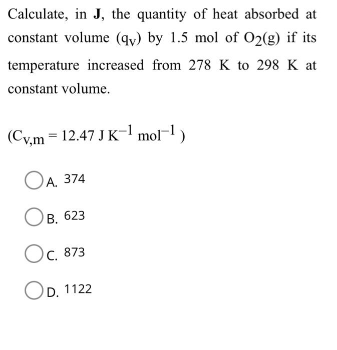 Solved A Chemical Reaction Takes Place In A Container Of Chegg