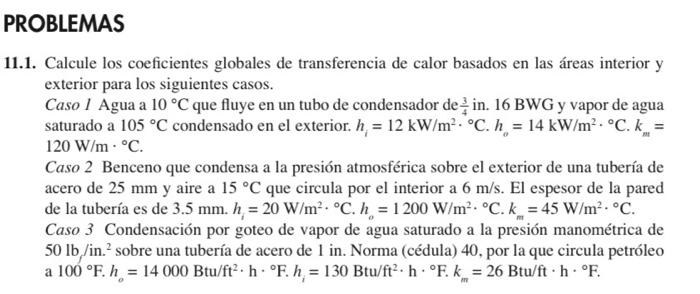 Solved Problemas Calcule Los Coeficientes Globales De Chegg