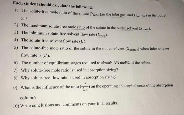 Solved Problem A Gas Stream Containing V 100 Mole Of Chegg