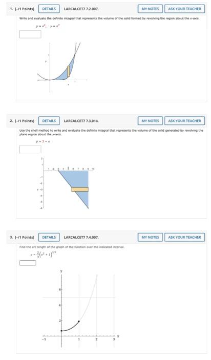 Solved 1 1 11 Points DETAILS LARCALCET 72 007 MY NOTES ASK Chegg