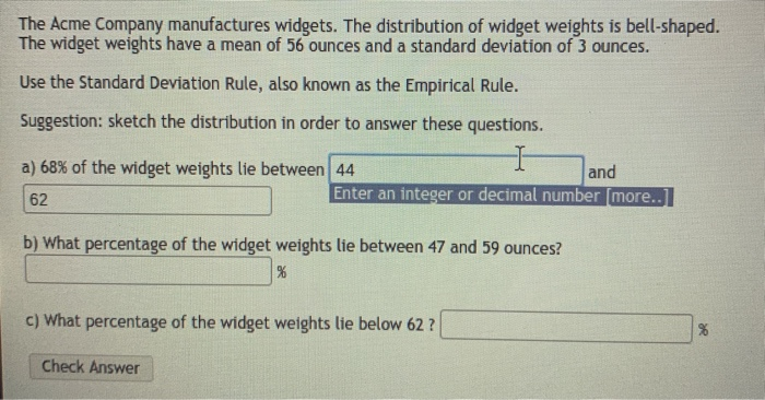 Solved The Acme Company Manufactures Widgets The Chegg