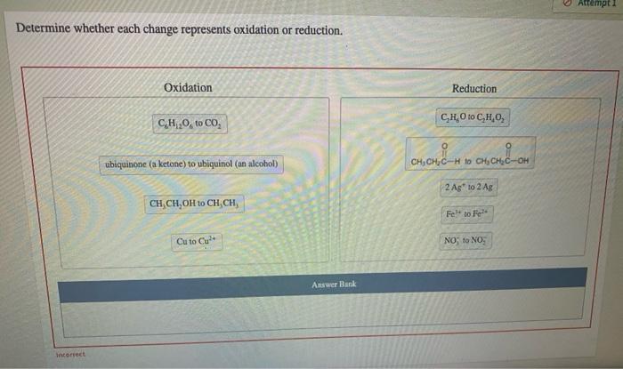 Solved Attempt Determine Whether Each Change Represents Chegg