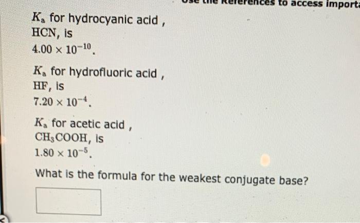 Solved Ka For Hydrocyanic Acid Hcn Is Ka For Chegg