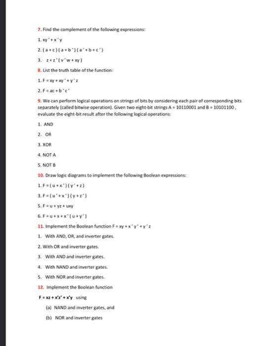 Solved 1 Simplify The Following Boolean Functions T1 And T2 Chegg