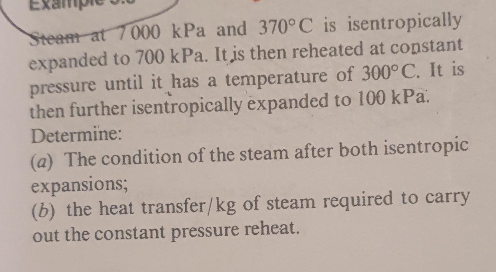 Solved Steam At Kpa And C Is Isentropically Chegg