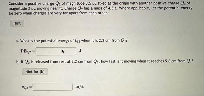 Solved Consider A Positive Charge Q Of Magnitude C Chegg