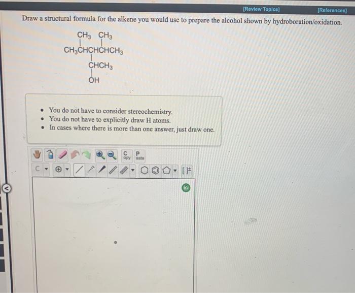 Solved Review Topics References Draw A Structural Chegg