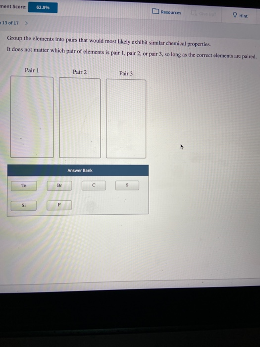 Solved Ment Score Resources Hint Of Group The Chegg